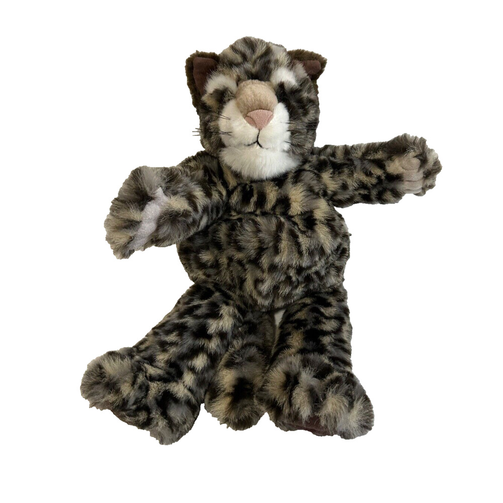 Manhattan Toy Cat Kitty Snow Clouded Leopard Plush Stuffed Animal Puppet